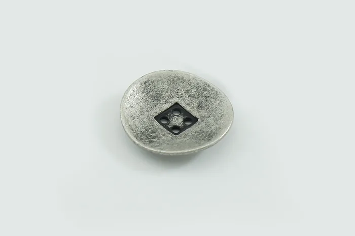 Гудзик металевий 25 мм Mertbutton, нікель, MTL-63-40-nik