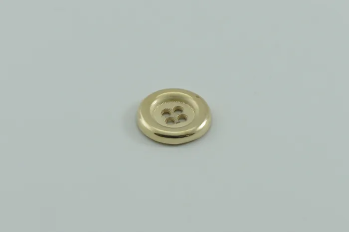Гудзик металевий 15 мм Mertbutton, золото, MTL-70-24-gold