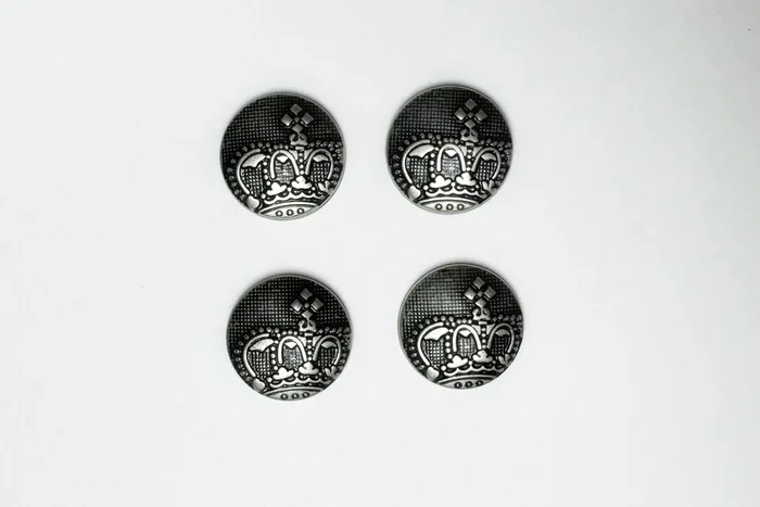 Гудзик 23 мм Mertbutton, нікель, 241e-36-nik