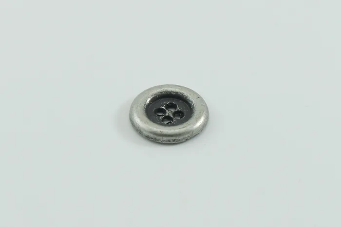 Гудзик металевий 15 мм Mertbutton, нікель, MTL-70-24-nik