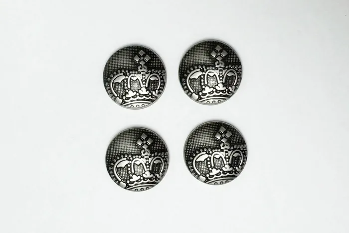 Гудзик 25 мм Mertbutton, нікель, 241e-40-nik