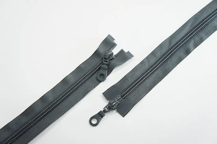 Блискавка YKK, T5, 2 замки, 100 см, сірий темний