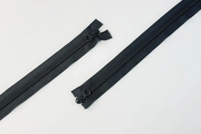Блискавка YKK, T5, 2 замки, 75 см, сірий темний