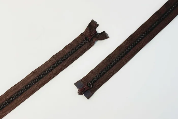 Блискавка YKK, T5, 2 замки, 75 см, шоколадний