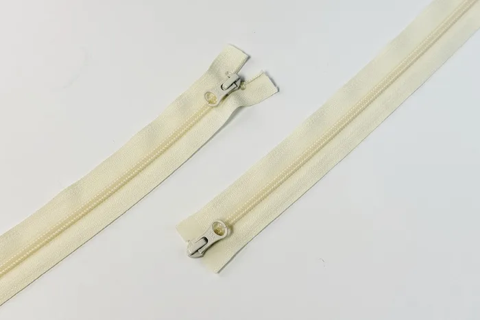 Блискавка YKK, T5, 2 замки, 75 см, біло-молочний