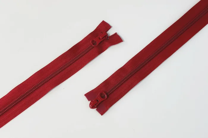Блискавка YKK, T5, 2 замки, 75 см, червоний яскравий