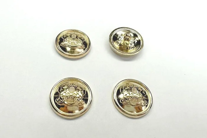 Гудзик металевий 20 мм Mertbutton, золото, SMB-319-32-gold