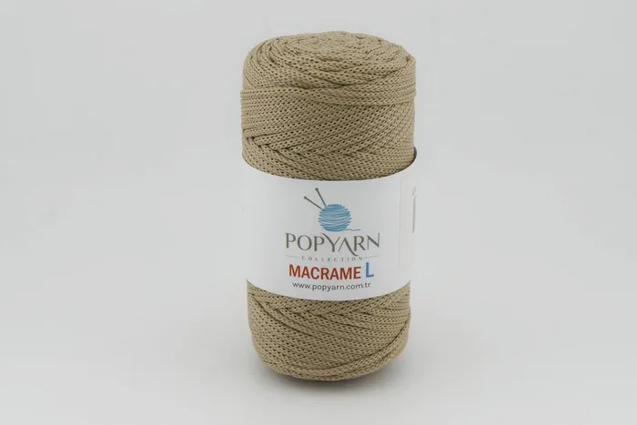 Пряжа Macrame L 100гр/90м POPYARN, бежевий, 415