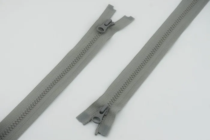 Блискавка YKK, T5 трактор, 2 замки, 75 см, сірий