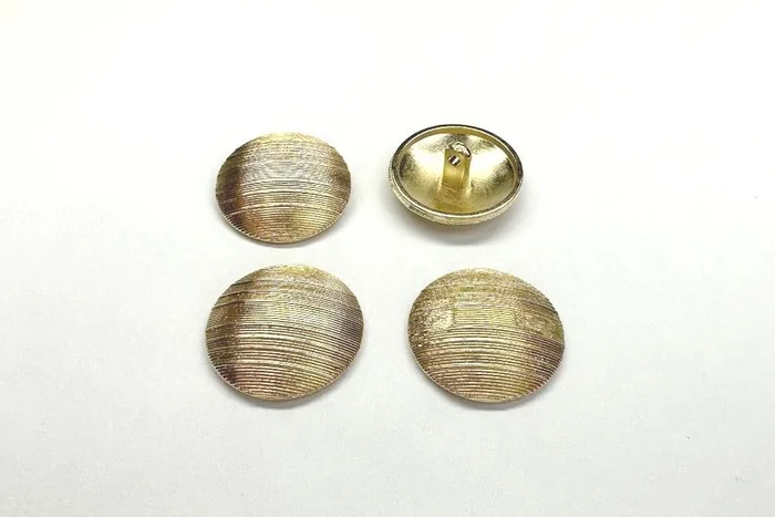 Гудзик металевий 23 мм Mertbutton, золото, SMB-6370-36-gold