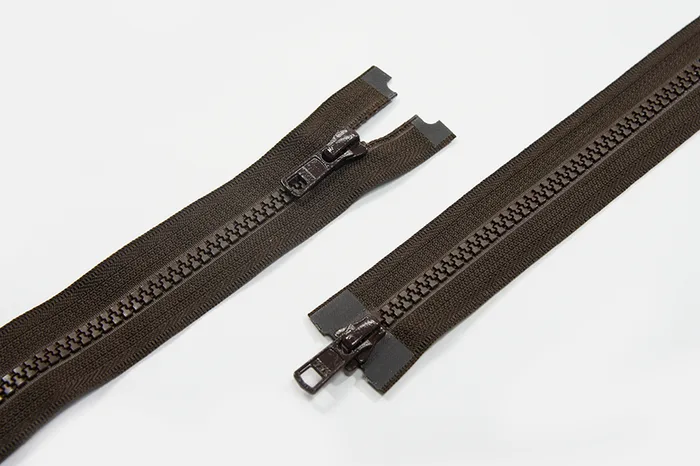 Блискавка YKK, T5 трактор, 2 замки, 80 см, коричневий темний