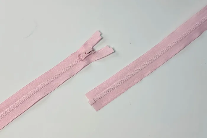Блискавка YKK, T5 трактор, 1 замок, 40 см, рожевий блідий