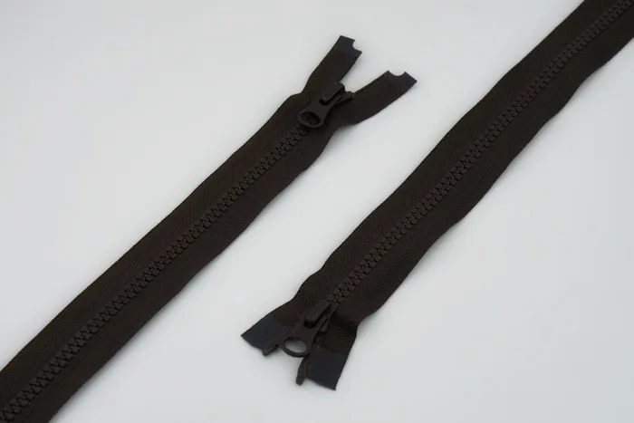Блискавка YKK, T5 трактор, 2 замки, 75 см, коричневий темний