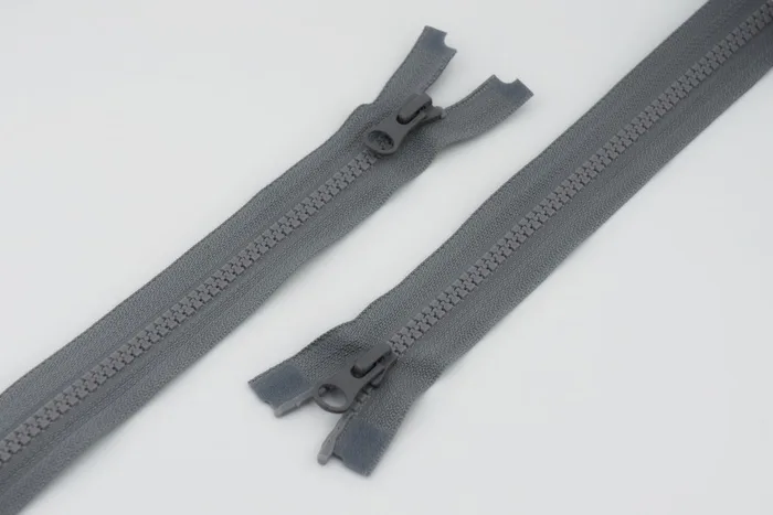 Блискавка YKK, T5 трактор, 2 замки, 75 см, сірий бузковий
