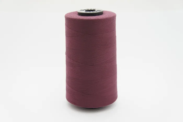 Нитки ПЕ №40/2 5000 м Barva, фіолетовий темний, 6074