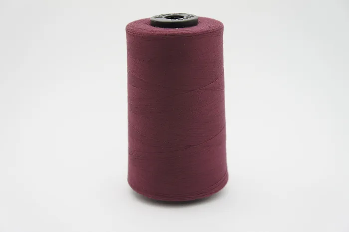 Нитки ПЕ №40/2 5000 м Barva, бордовий світлий, 6077