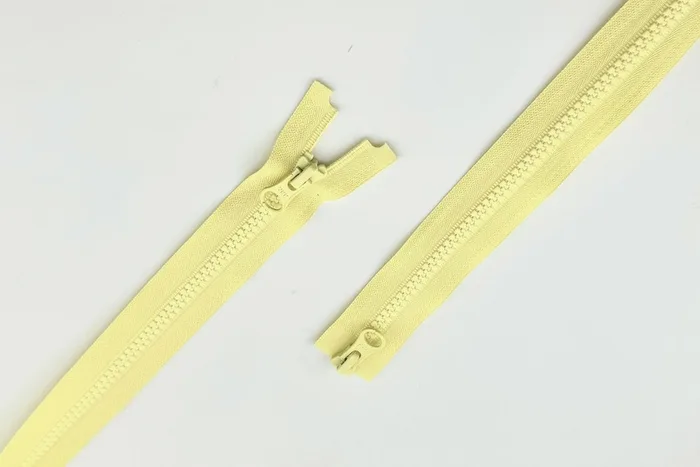 Блискавка YKK, T5 трактор, 2 замки, 75 см, жовтий світлий
