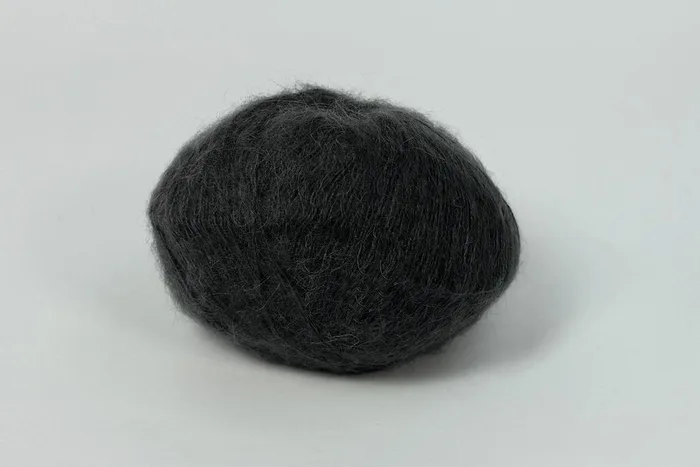 Пряжа Mohair 25гр/200м, сірий, 29