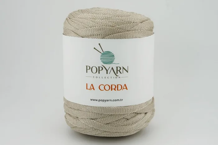 Пряжа La Corda 250гр/100м POPYARN, бежевий, 260