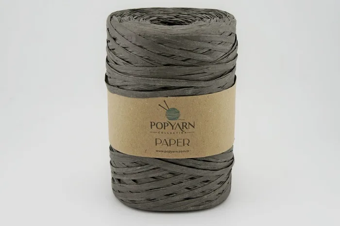 Пряжа Рафія 250гр/360м POPYARN, сірий, 501