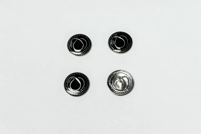 Гудзик металевий 18 мм Mertbutton, нікель, UTS-77-28-nik