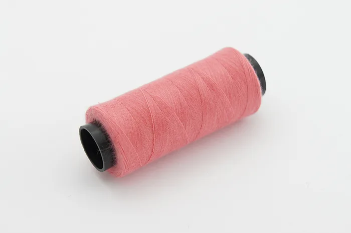 Нитки ПЕ №40/2 250 м Barva, рожевий натуральний, 6021