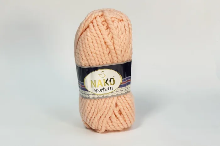 Пряжа Spaghetti 100гр/60м NAKO, персиковий, 11527