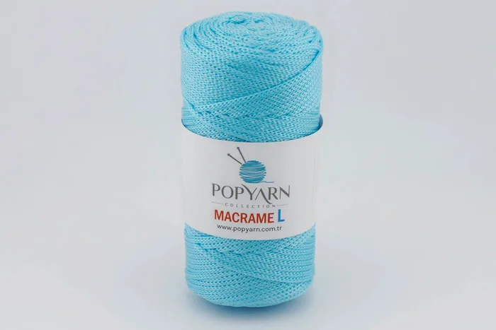 Пряжа Macrame L 100гр/90м POPYARN, бірюзовий, 450