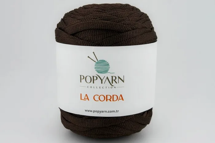 Пряжа La Corda 250гр/100м POPYARN, коричневий, 6195