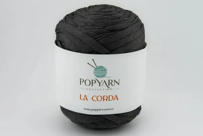 Пряжа La Corda 250гр/100м POPYARN, сірий, 1193