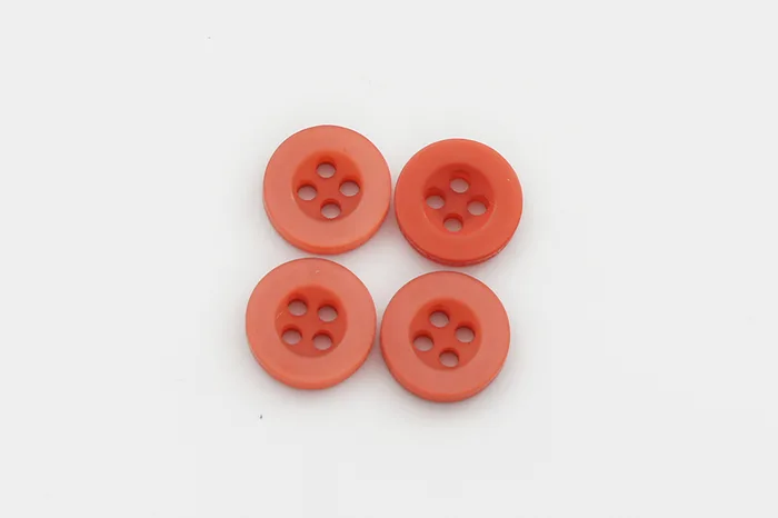 Гудзик 11 мм Mertbutton, кораловий червоний, 40091-18-1222