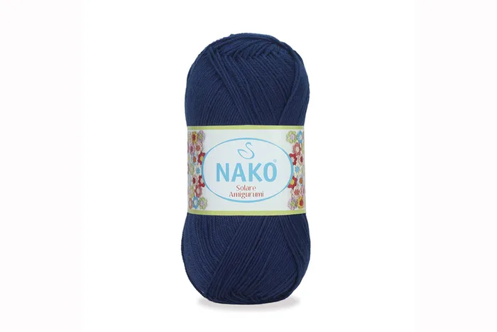 Пряжа Solare amigurumi 100гр/270м NAKO, синій, 6955