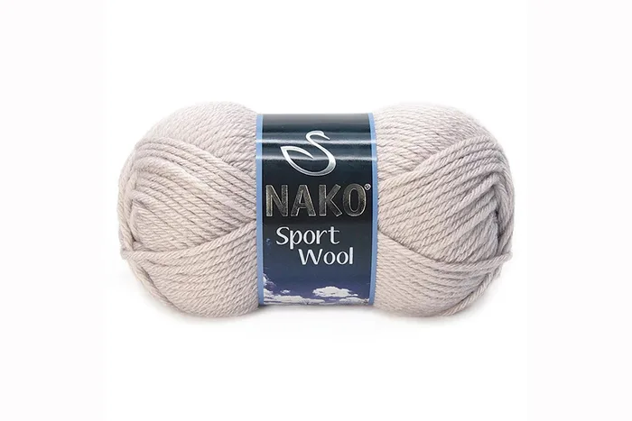 Пряжа Sport wool 100гр/120м NAKO, бежевий, 3079