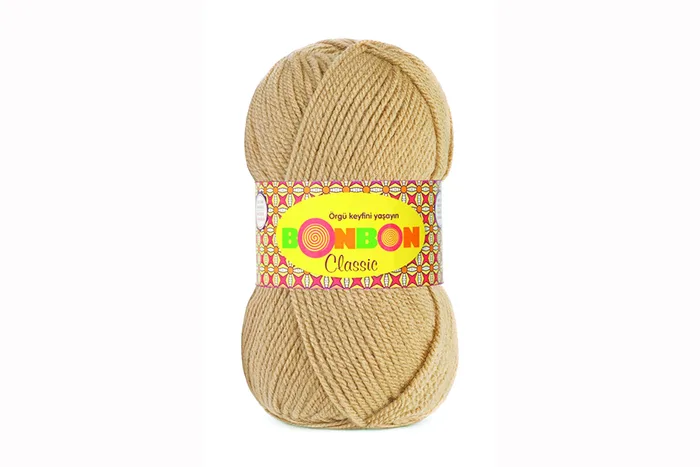 Пряжа Bonbon classic 100гр/200м NAKO, бежевий, 98531