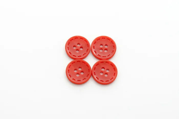 Гудзик 18 мм Mertbutton, червоний, 13-28-1318