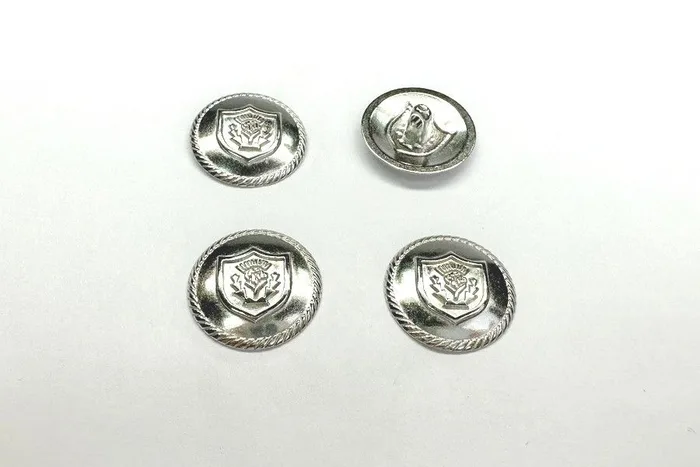 Гудзик металевий 23 мм Mertbutton, нікель, SMB-405-36-nik