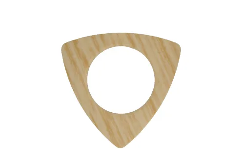 Люверс Трикутник пластмасовий Wood 35 мм, дерево світле