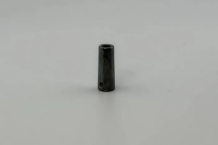 Наконечник для шнура металевий, 8 x 21 мм Mertbutton, нікель чорний, MSB-11-b.nik