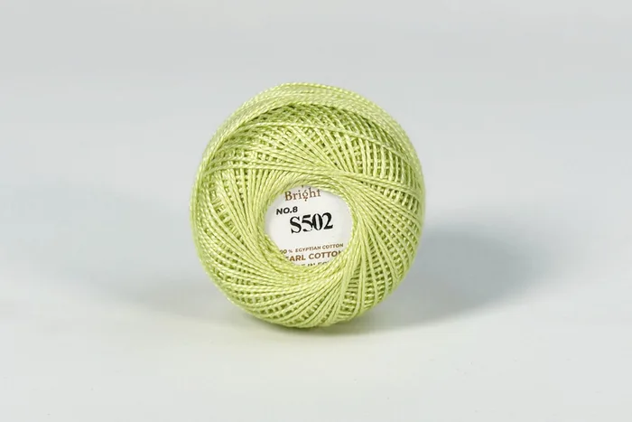 Нитки Ірис 10гр/80м Bright, салатовий, S502