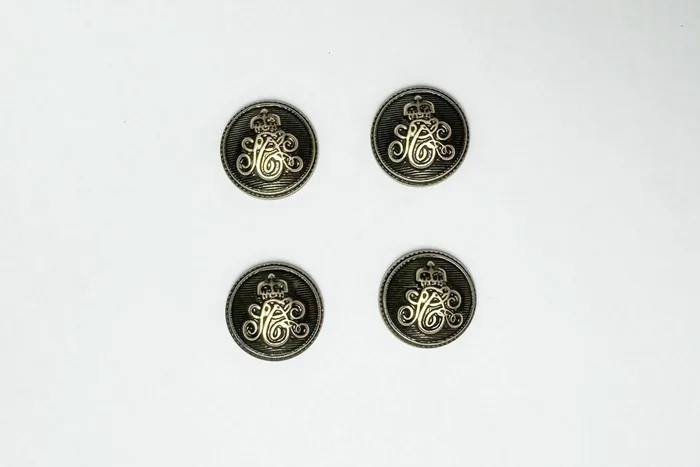 Гудзик 20 мм Mertbutton, латунь стара, 257e-32-bronz