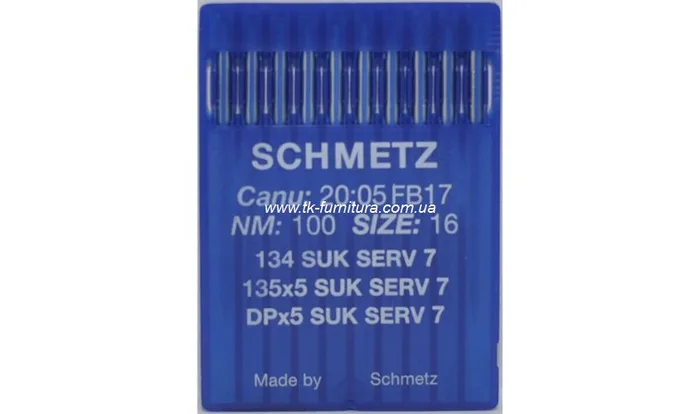 Голки №100 SCHMETZ універсальні, DPx5 SUK