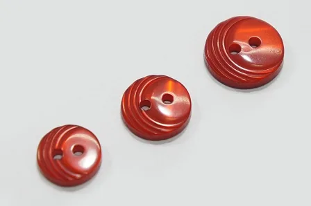 Гудзик 12 мм Mertbutton, червоний, 4013-20-0812