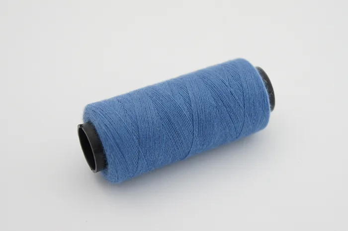 Нитки ПЕ №40/2 250 м Barva, блакитний темний, 2038