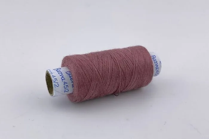 Нитки армовані №45/2 300 м Barva, фрезовий рожевий, 6052