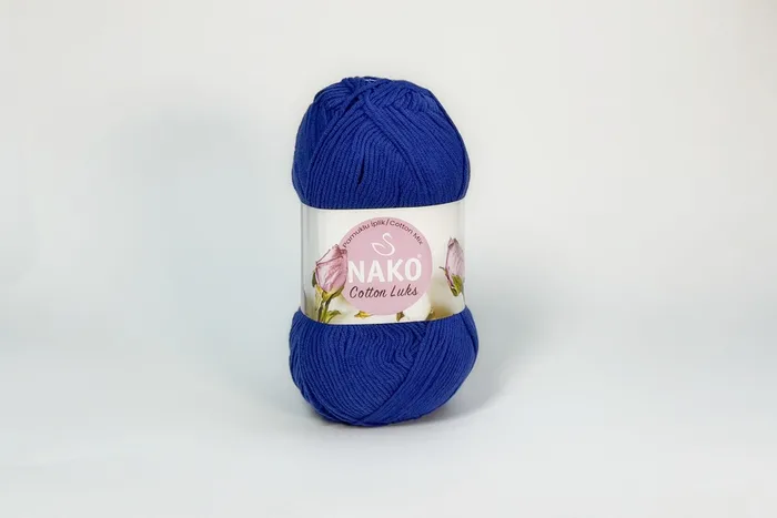 Пряжа Cotton Lux 100гр/330м NAKO, електрик, 97561