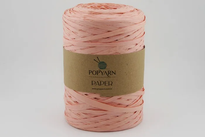 Пряжа Рафія 250гр/360м POPYARN, персиковий, 515
