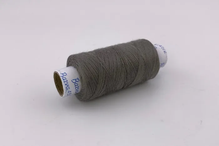 Нитки армовані №45/2 300 м Barva, сірий натуральний, 7047