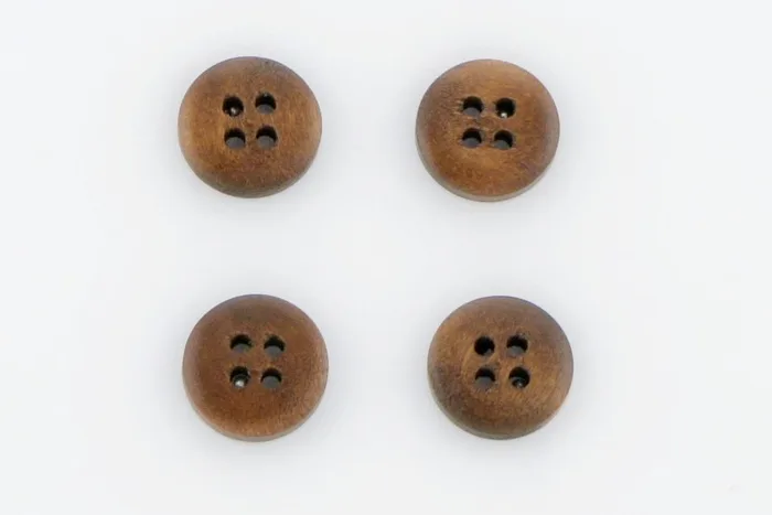 Гудзик 15 мм Mertbutton, коричневий, 1114-24-1265