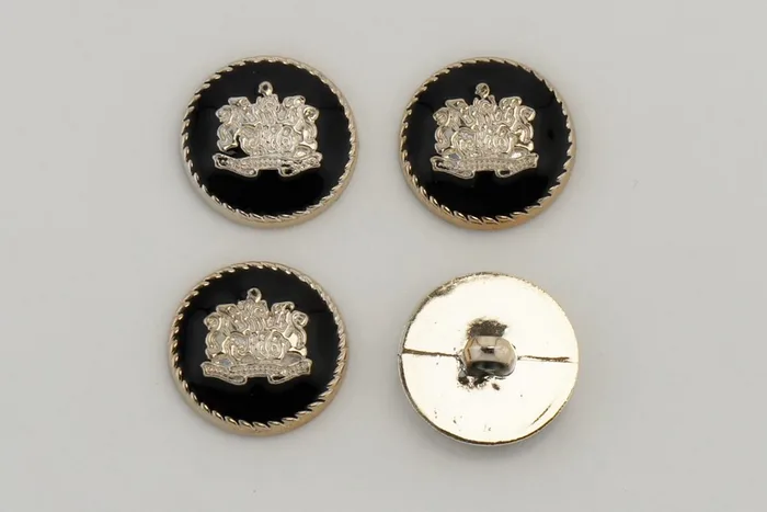Гудзик 25 мм Mertbutton, золото, ATS-135-40-000/gold