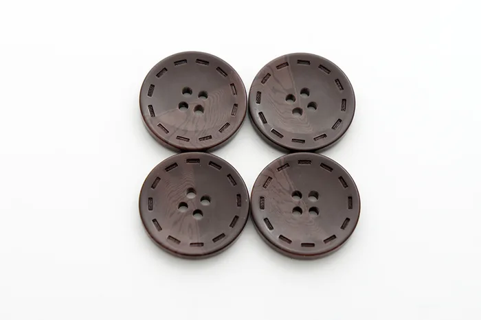 Гудзик 28 мм Mertbutton, шоколадний, 13-44-1210